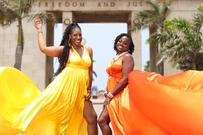 Luxury Flying Dress Photoshoot in Accra - Key points before you go