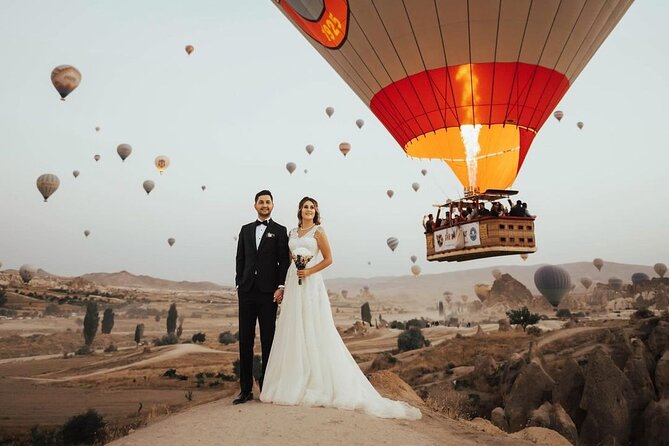 Marriage Proposal and Photoshoot in Cappadocia with Balloon view - Love Valley and the balloon-view backdrop you actually want
