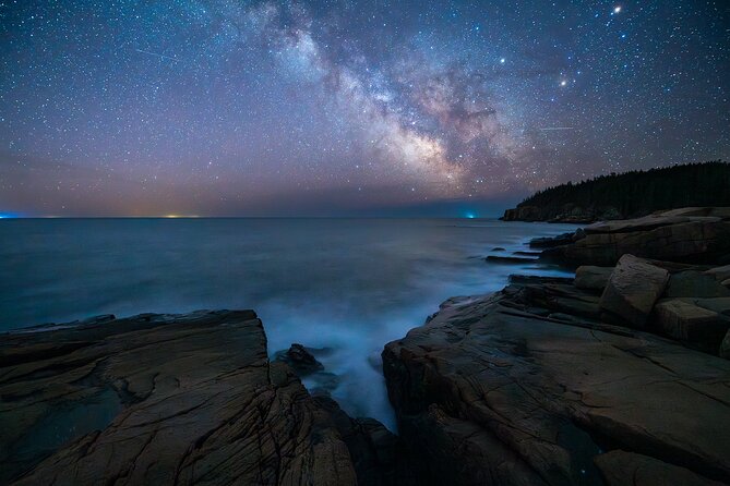 Milky Way Photography Workshop in Acadia National Park - Sand Beach: blending exposures so the foreground tells the story