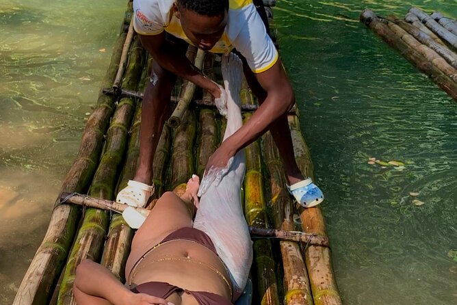Montego Bay Bamboo Rafting Tour with Clear Kayak Photoshoot - Bamboo rafting on a handcrafted raft (plus limestone foot massage)