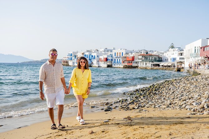 Mykonos Private Photoshoot - Little Venice and Cycladic streets for classic Mykonos energy