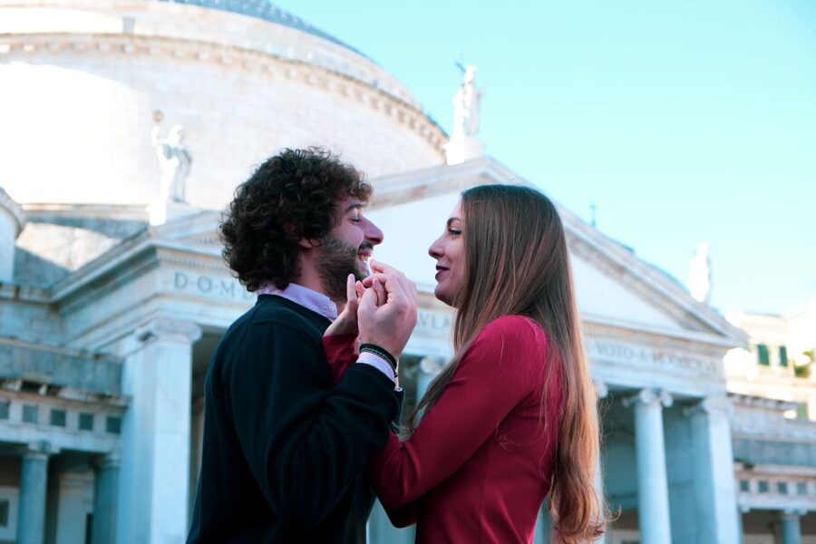 Naples: Private Photoshoot Plebiscito and Vesuvio View - Piazza del Plebiscito photo stop: classic Naples in one frame