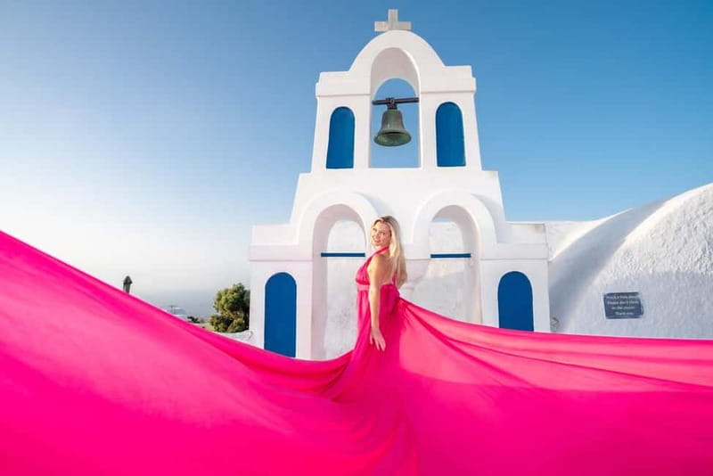 Oia: Santorini Photoshoot with Flying Dress Rental Option - FAQ