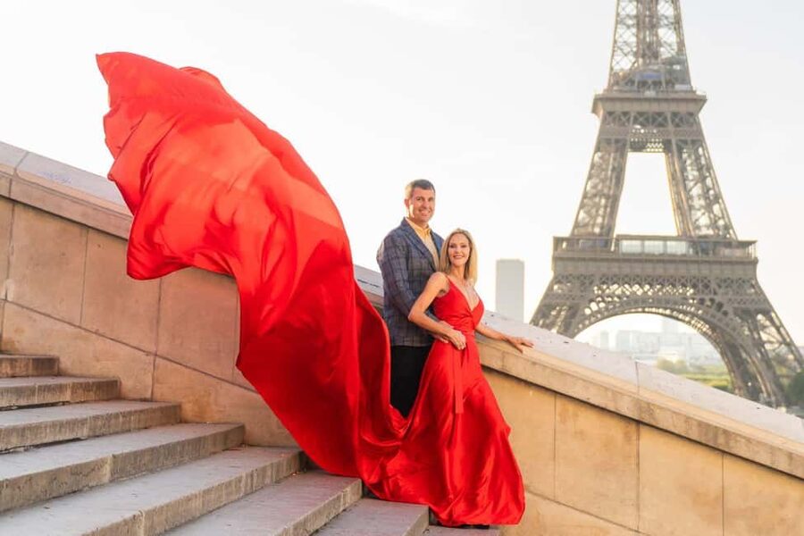 Paris: Eiffel Tower Glamor Photoshoot with Dress Options - The Dress Wall: 150+ Options That Actually Fit Your Style