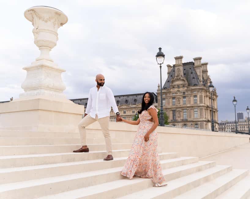 Paris: Louvre photoshoot or Seine bridges Eiffel Tower walk - A Real Photographer’s Job: Poses, Lighting, and Paris Fix-It Tips