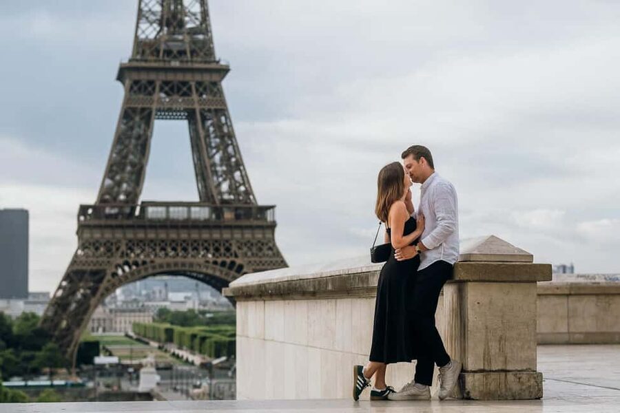 Paris: Private Eiffel Tower Photoshoot for Couples & Family - Place du Trocadéro Photo Stop: Getting Eiffel Shots Without the Chaos