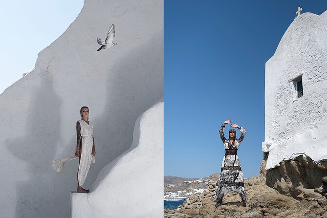 Photography Session in Mykonos - The Route: Windmills, Little Venice, and Paraportiani