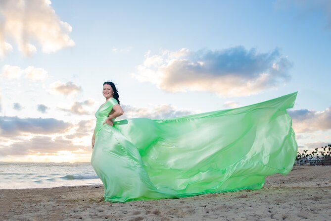 Photography with Flying Dresses in Punta Cana and more… - Posing tips that help you get better dress movement