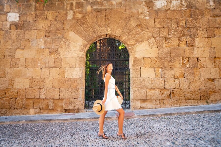 Portraits in Rhodes: Private Vacation Photographer Tour - Hippocrates Square start: your easy anchor point