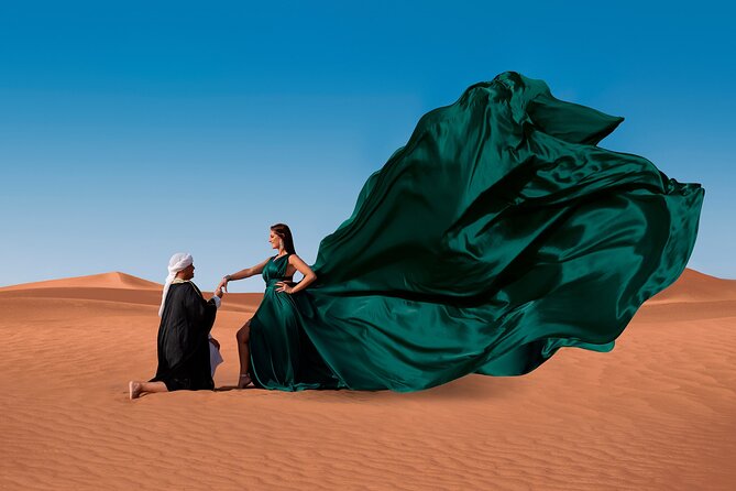 Private Flying Dress Photography in Dubai with Private Transfers - The photo deliverables: 12 edited picks plus all original images