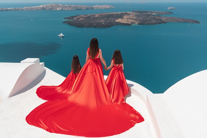 Private Flying Dress Photoshoot in Santorini - Imerovigli Stop: Warm Lighting and Rooftop Views Beyond the Postcard