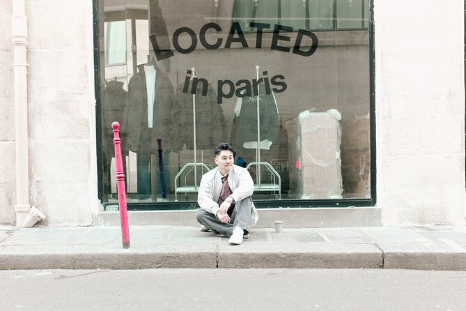 Private Marais District Fashion Photoshoot Plus One Polaroid - Hôtel de Sully Courtyard and Garden: Louis XIII Architecture as Your Backdrop