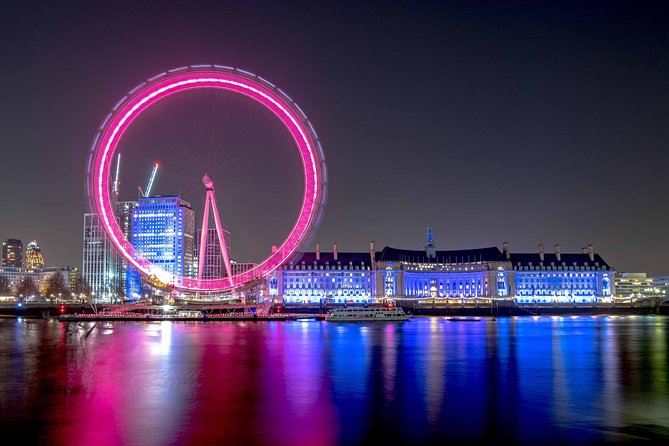 Private Night Photography Tour in London - London Eye from Portcullis House: start with light strikes and creative effects
