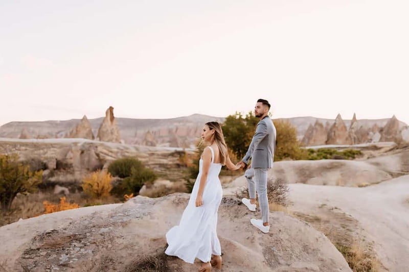 Private Photo Shoot in Cappadocia With Transportation 2 hour - Flying dresses: how the wind and fabric create the magic