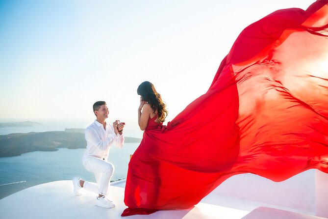 Professional Flying Dress Photoshoot In Santorini - Price and value: why $343.63 can make sense here