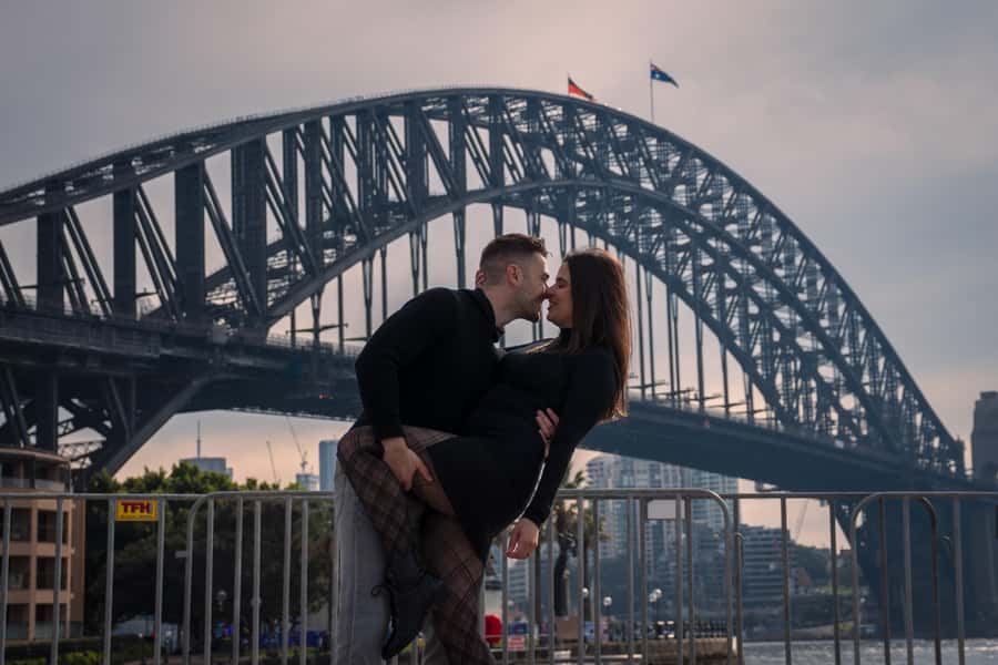Professional photoshoot at The Rocks in Sydney - The Rocks is built for photos (and this shoot uses that)