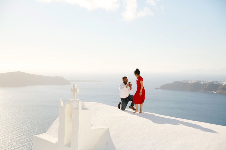 Proposal Photographer in Santorini - How the Proposal Planning Actually Works