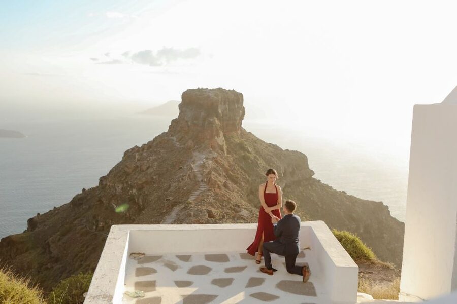 Proposal Photographer in Santorini - Timing, Comfort, and the Small Stuff That Makes or Breaks It