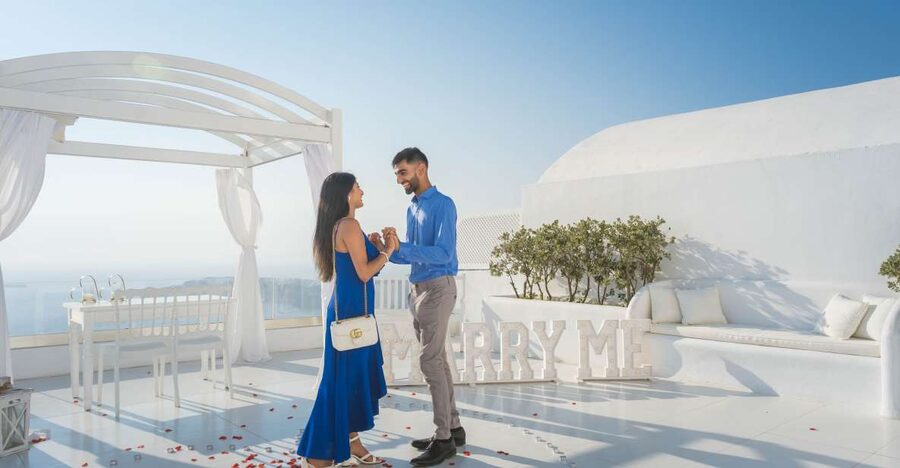 Proposal Photoshoot Santorini - Practical Tips to Make Your Proposal Day Go Smooth