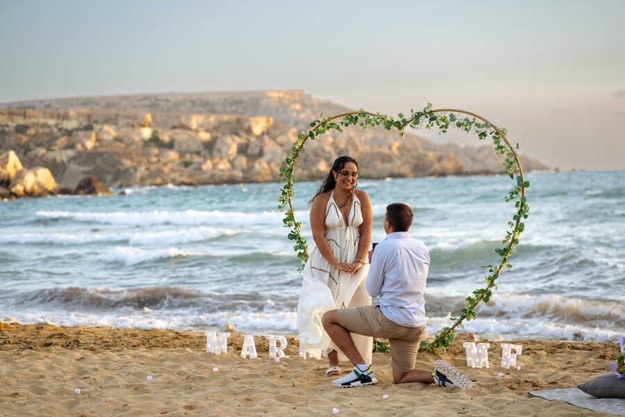 Proposal Photoshoot with Professional Photographer in Malta - How Blur Studios Keeps the Photos Candid (Not Fake)