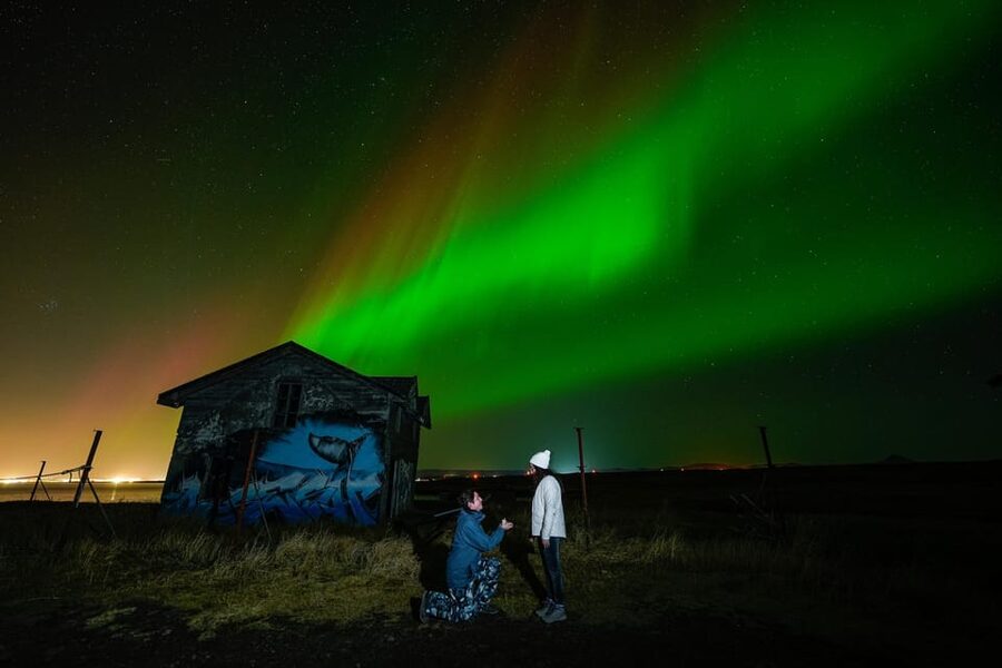 Reykjavik: Northern Lights Tour with Private Photographer - Warm jumpsuits, outdoor chairs, and staying human