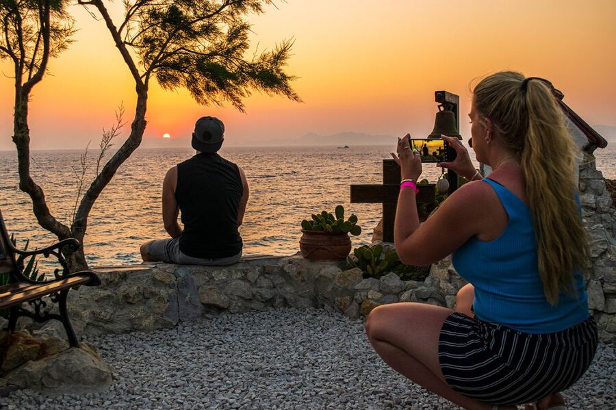 Rhodes: E-bike Highlights Sunset or Morning Photo Tour - Mandraki Harbour and the Colossus area: where myths meet the sea