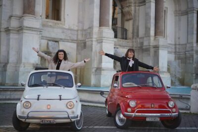 Roma: Photography service with Fiat 500 Retro car - Orange Garden: a calm terrace view for your best shots