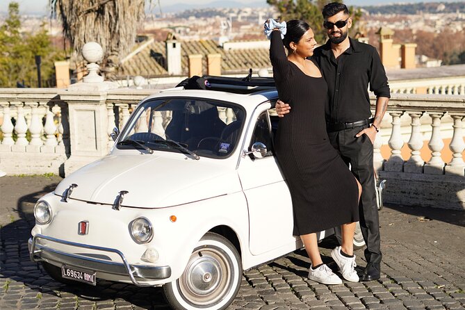 Roma Photography service with Fiat 500 Vintage Car - Vintage Fiat 500 in Rome: what the ride adds to your photos