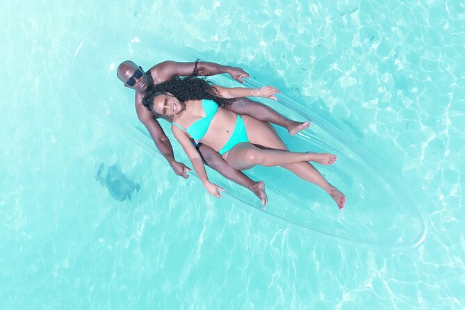 Romantic Clear Kayak Drone Photoshoot for Couples Turks & Caicos - Clear Kayak in Shallow Water: Why This Feels Different