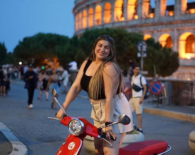 Rome: City Highlights Nighttime Vespa Photoshoot Jouney - Key moments to look forward to