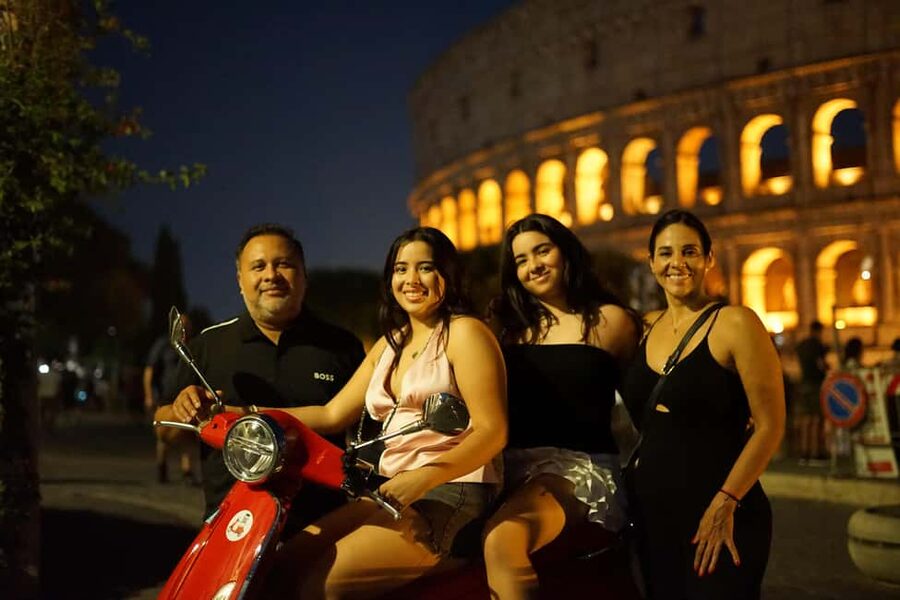 Rome: City Highlights Nighttime Vespa Photoshoot Jouney - Meeting at Caffe Roma and Getting Your Helmet