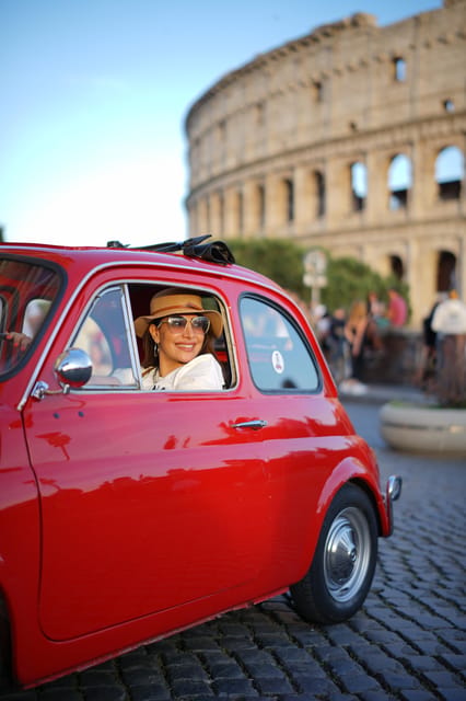 Rome Fiat 500 Tour with Professional Photoshoot - Colosseum and Janiculum Hill: Two Must-Stop Photo Moments