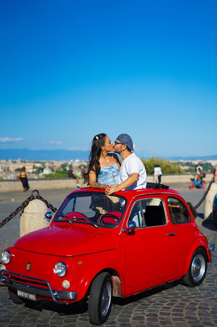 Rome Fiat 500 Tour with Professional Photoshoot - Orange Garden and the Piazza Venezia Area: Quick Wins