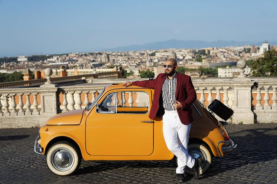 Rome Fiat 500 Tour with Professional Photoshoot - From Oppio Caffe: How the 2 Hours Move