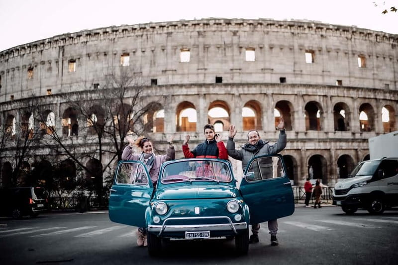 Rome: Fiat 500 Vintage Photo Tour - Trastevere drive to Fontana Acqua Paolo: Rome gets real here