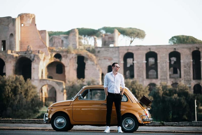 Rome: Fiat 500 Vintage Photography Service in Rome - Colosseum: the stop where your camera (and everyone else) pays attention