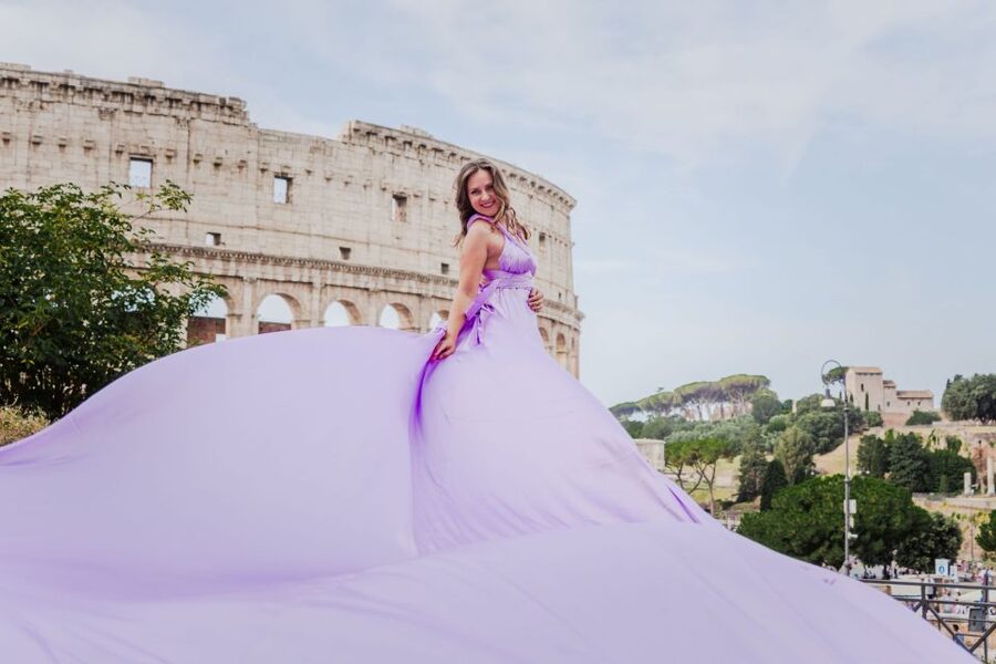Rome: Flying Dress Professional Photoshoot - What’s included: dress, photographer, and the photo set