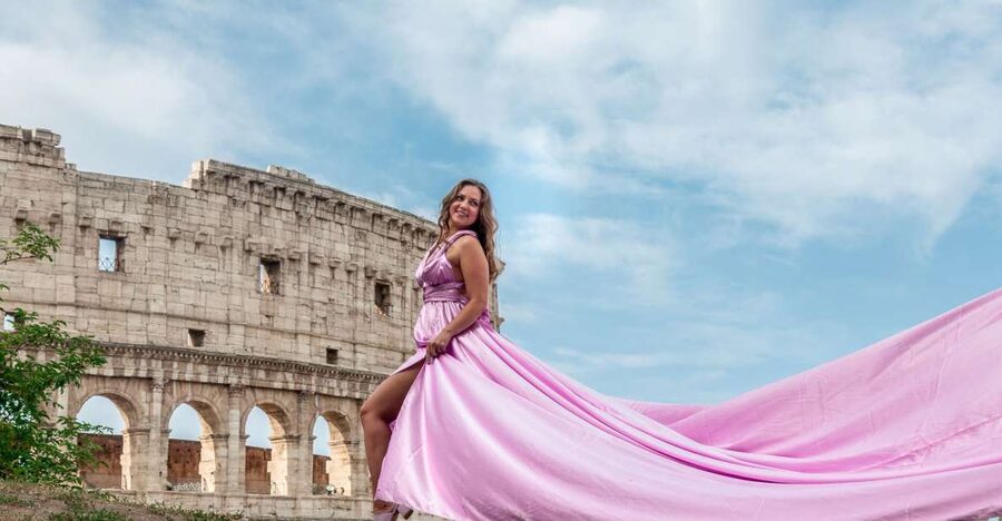 Rome: Flying Dress Professional Photoshoot - What the experience feels like in real life