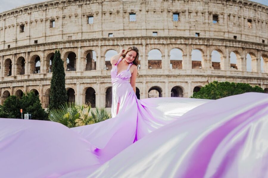 Rome: Flying Dress Professional Photoshoot - Booking, timing, and the reality of being on time