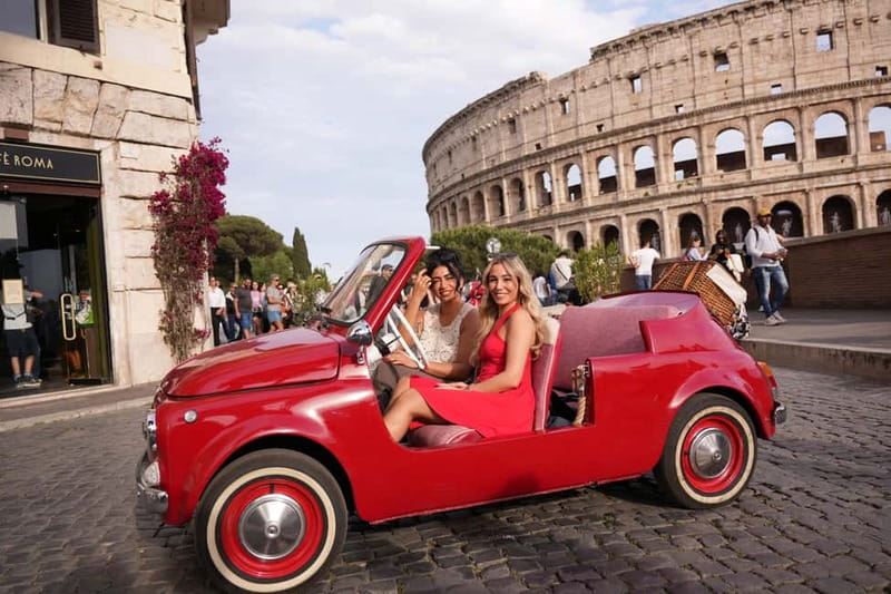 Rome in a Fiat Jolly: Exclusive Vintage Ride & Photo Tour - Key things that make this vintage Fiat Jolly tour special