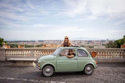 Rome: Photoshoot Service with Vintage Fiat 500 - Getting started: meeting points and how the 1.5–2 hour timing works