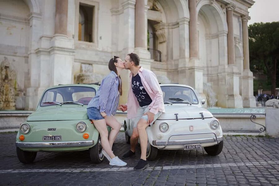 Rome: Photoshoot Service with Vintage Fiat 500 - Janiculum Hill (Gianicolo): Rome’s highest point for memorable pictures