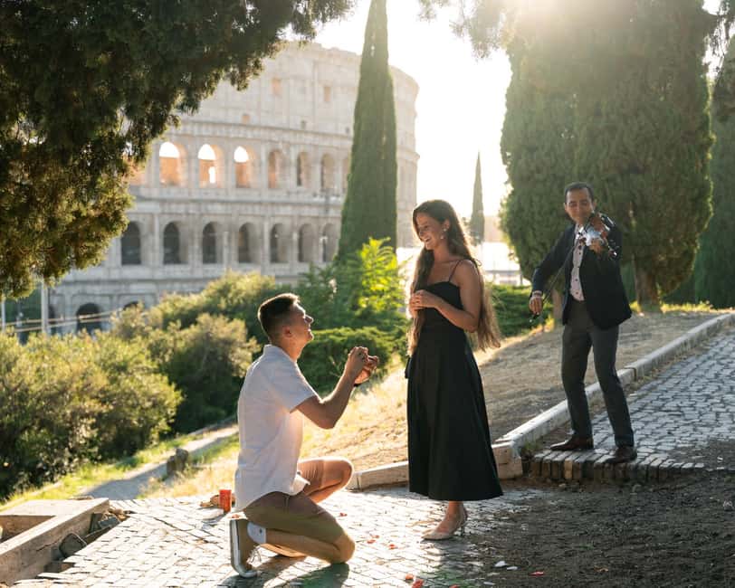 Rome: Romantic Proposal PhotoShoot - Meeting Point Near Colosseo: How to Start Without Stress