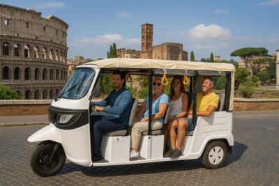 Rome: Timeless Electric Tuk-Tuk Photography Service - Meeting at Church of Saint Pantaleon and Saint Joseph Calasanz