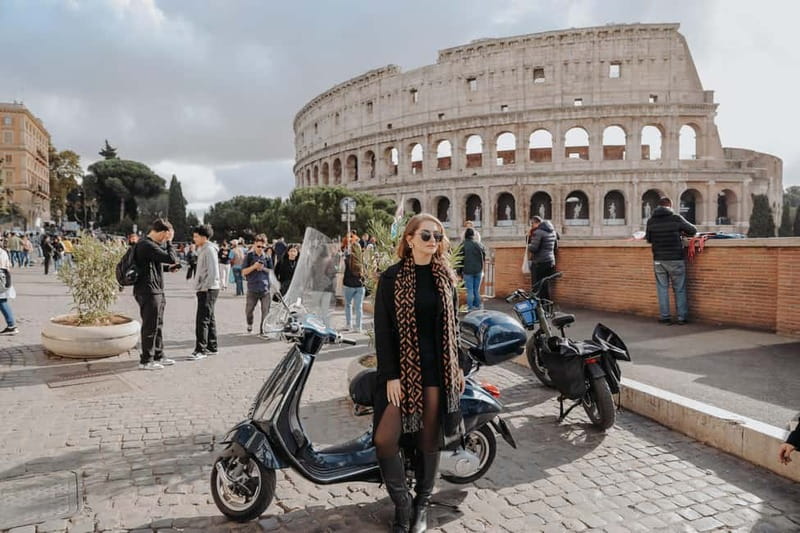 Rome: Vespa Ride in the Streets with Photography - The core idea in plain terms: Vespa + a photo team