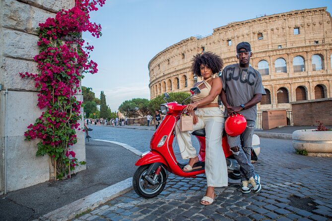 Rome Vespa Scooter Tour with Professional Photographer - Helmet-first safety and the reality of Rome roads