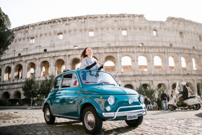 Rome Vespa Small Group Tour with Photoshoot - Meeting at Oppio Caffè and riding in a max-12 group