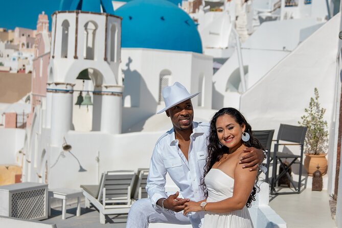 Santorini couple photoshoot with 50 edited photos! - Stop 2: Santorini and the caldera views that turn your photos into postcards