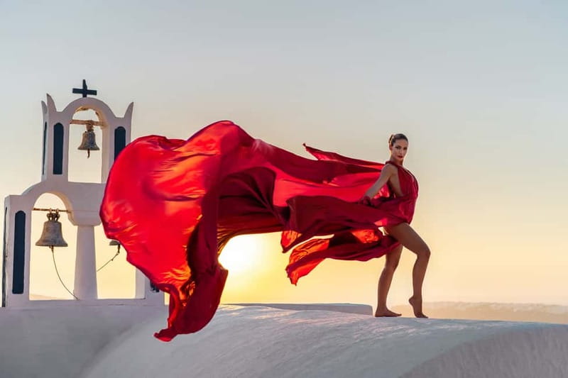 Santorini: Flying Dress Photo © Photoshoot "Express Package" - Your Dress Choice: Styles, Sizes, and How Not to Stress