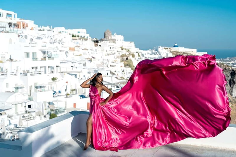 Santorini: Flying Dress Photo © Photoshoot "Express Package" - Who This Santorini Flying Dress Shoot Is For